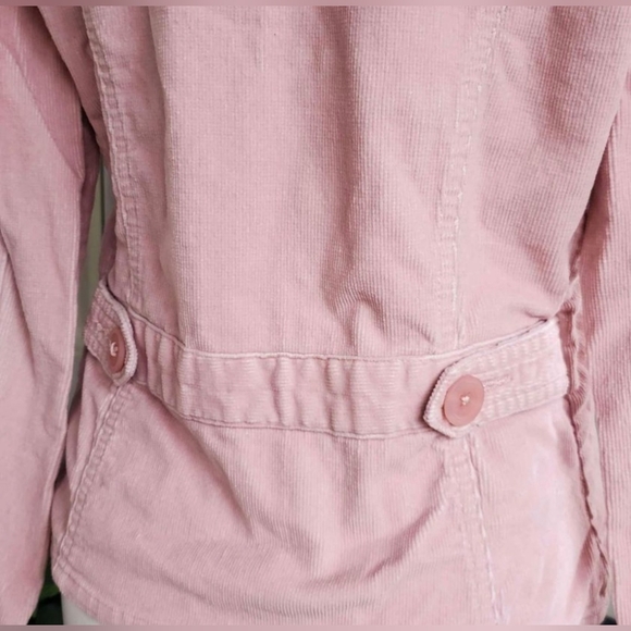 VTG Y2K So Real So Right Light Pink Corduroy Jacket / Jr. Size M or Small Woman - Picture 7 of 10